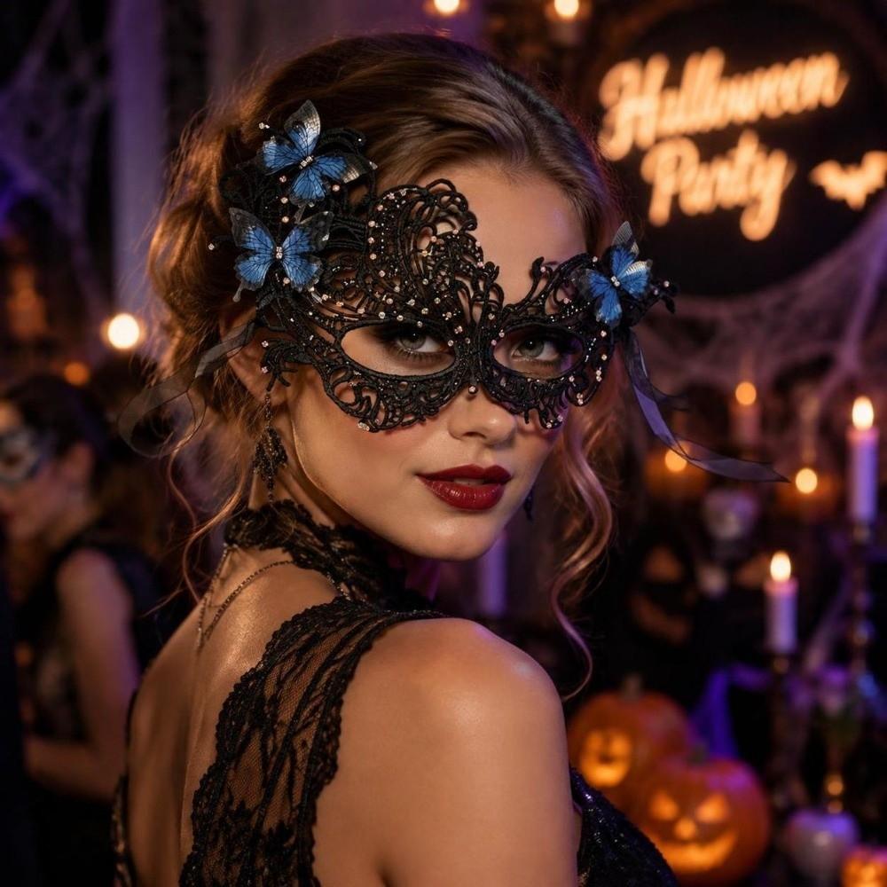 Adjustable Antique Carnival Masks 1920s Halloween Masquerade Masks Lace Masquerade Masks Halloween