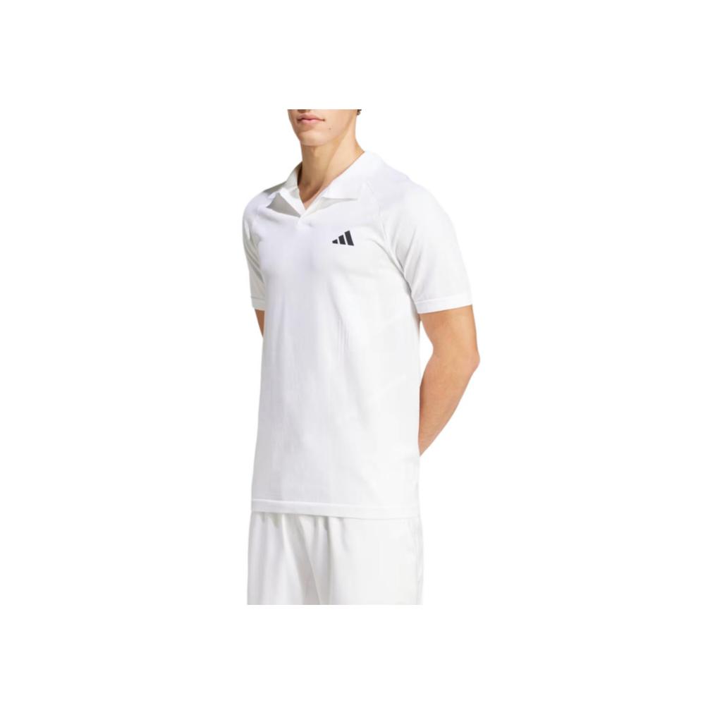 Adidas Logo Quick-Dry Tennis Polo Shirt Men Tops White IM8893