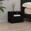 816882 vidaXL Wall-Mounted Bedside Table Black 50x36x40 Cm