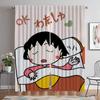 Kitchen Curtains for Camera Chi-bi Maruko Shades Curtains Child Room Window Curtain Halloween Decoration Partition Living Modern