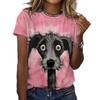 Fun Animal Pattern Women 3d Printed T-shirt Casual Short Sleeved Top Kids Cartoon Dog Clothing Women's Summer T-shirts