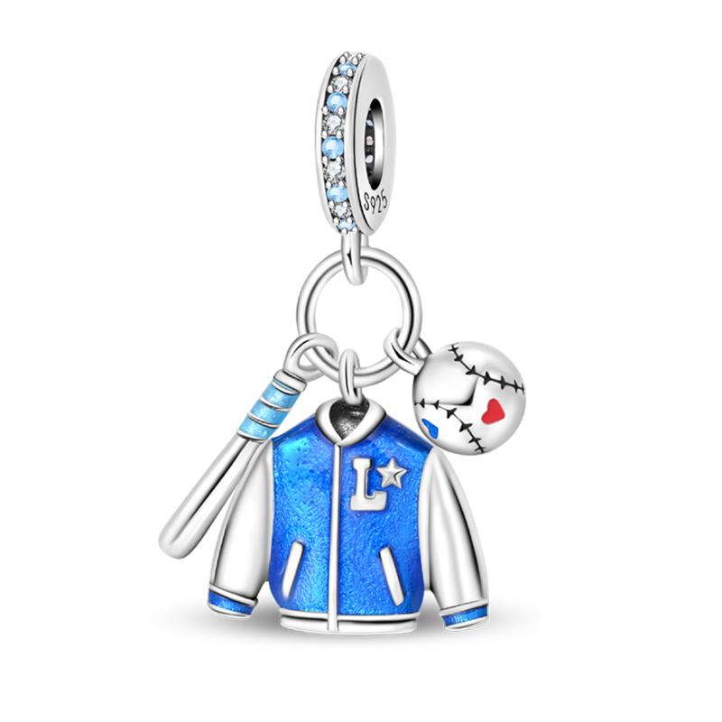 Медь Волейбол Бейсбол Бадминтон Гольф Спорт 3мм Шармы Бусины Подвески Вечеринка по случаю дня рождения Изысканные DIY Ювелирные изделия Подарки