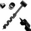 Set Extra Long Extension Spiral Auger Drill Bits Carbon Steel Hole Opener  Hard Soft Plastic