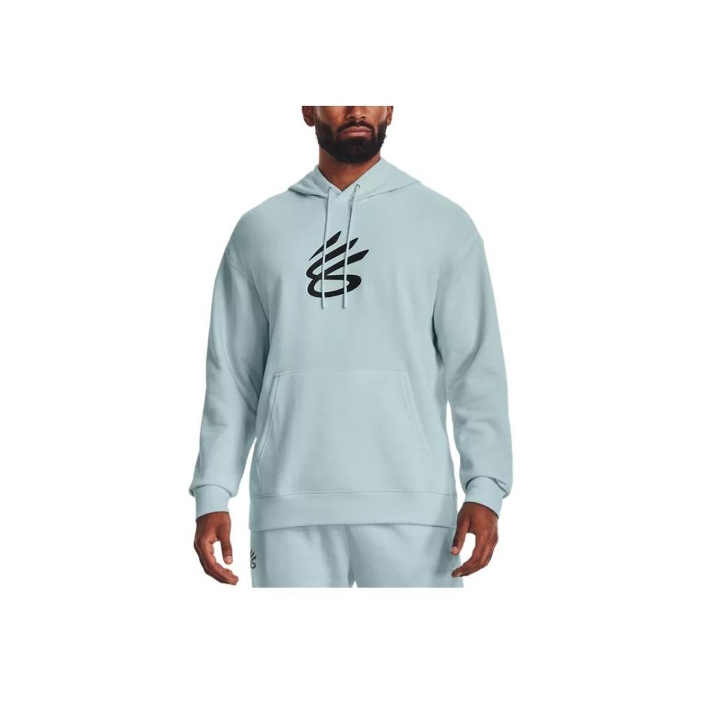 Under Armour Карри Серия Геометрический Узор Печатный Спортивный Повседневный Толстовка Мужские Толстовки Ignite-Blue 1374298-469