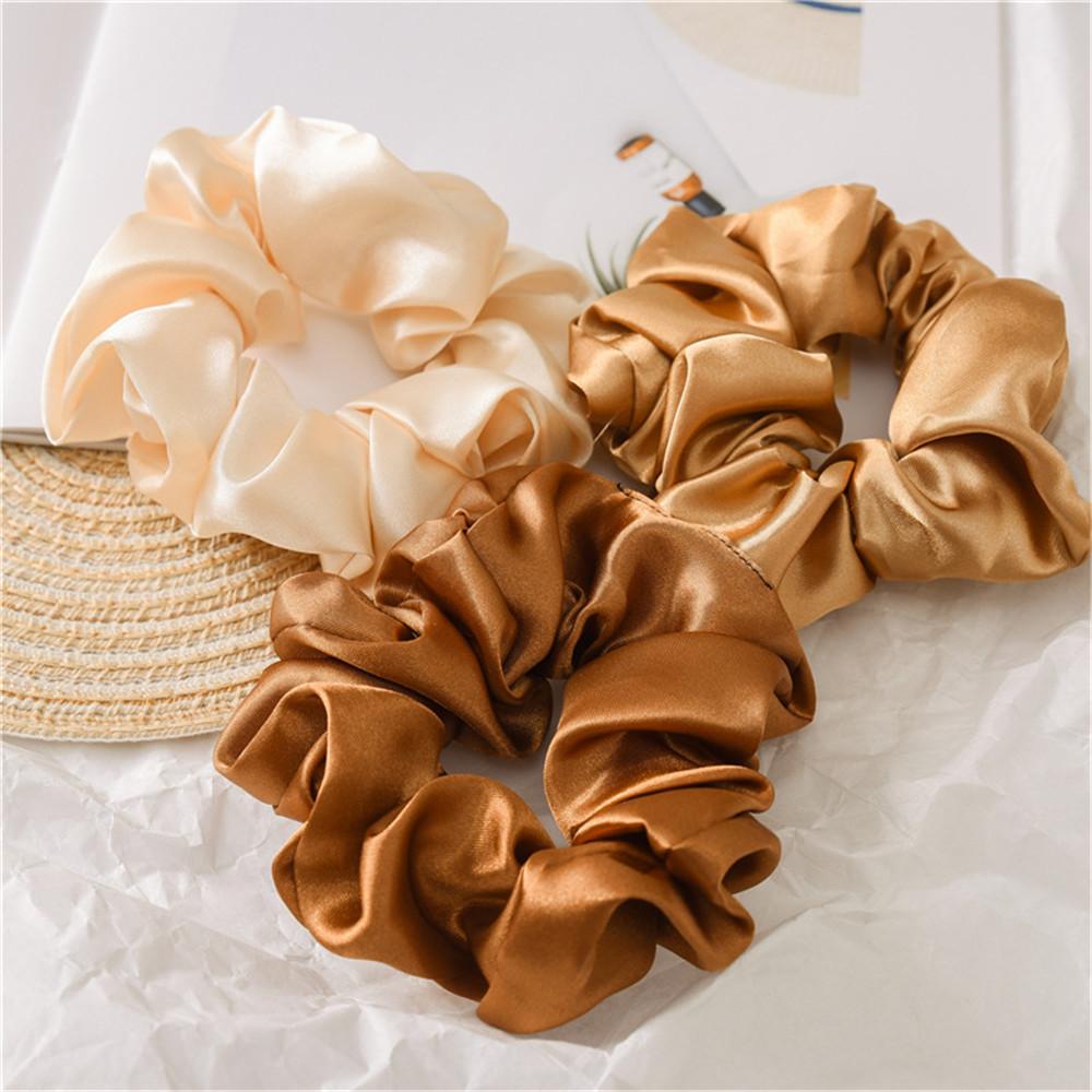 Hair Bands Hair Accessories Satin Silk Hair Tie Hair Rope Ponytail Holder Elastic Scrunchies