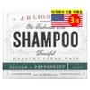 J.R. Liggett's Old Fashioned Jojoba & Peppermint Shampoo Bar for Hair and Scalp Care, 99g, 3 Count