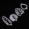 4Pc/Set Tropical Leaf Fondant Cake Mold Embossed Candy Biscuits Cookie Cutter