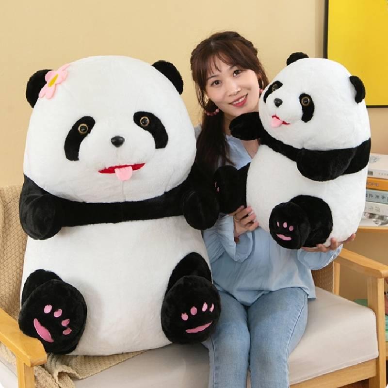 Panda Teddy Bear Doll Unique Design Logo Embroidery 45cm Height Premium Material