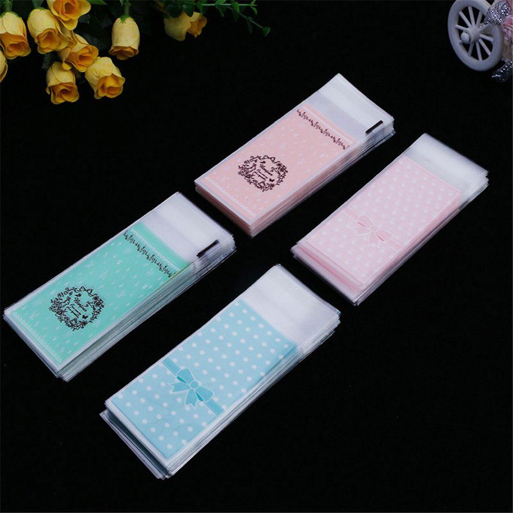 100pcs/lot Cute Bow Party Supplies Wedding Favors Lipstick Bag Gift Packages OPP Bags Plastic Pocket