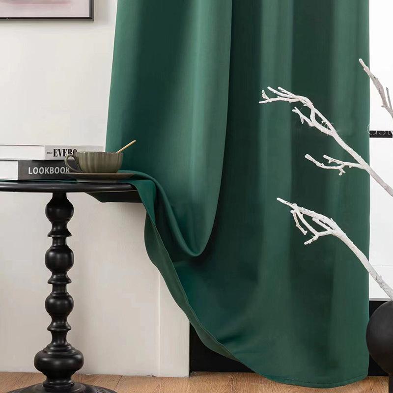 Современные простые однотонные затемняющие шторы для спальни, звукоизоляционные шторы для отелей