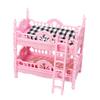 Doll Mansion Furniture Set Miniature Dressing Table Bunk Bed Bedside Table Dolls Bedroom Accessories for Kids Pretend Play