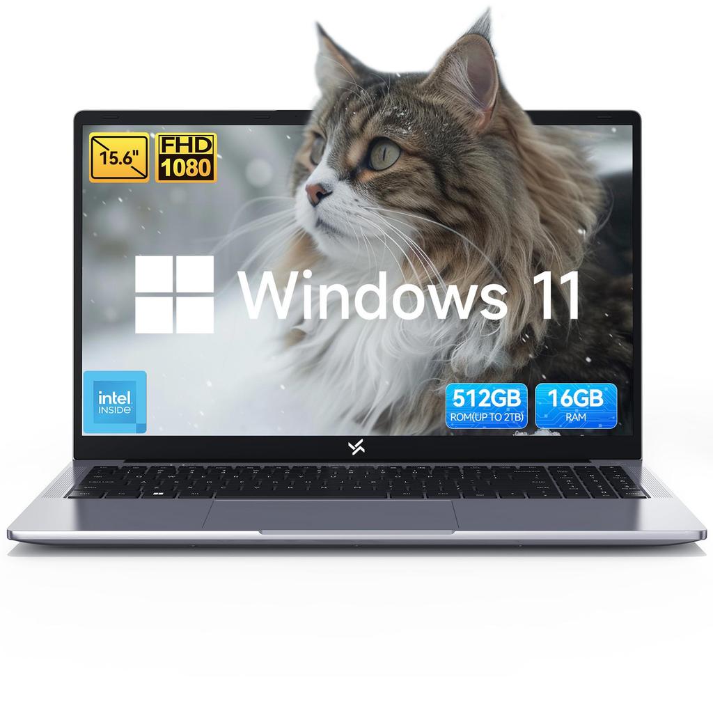 Hunidun Hibook 6 Laptop 15.6 inch 16GB+256/512GB Intel TwinLake N150 4 cores4 threads Windows11 Home Notebook