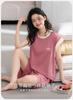 Pabonu pajamas for women without cuffs, chest pads that are skin friendly, fashionable, and can be worn as outerwear