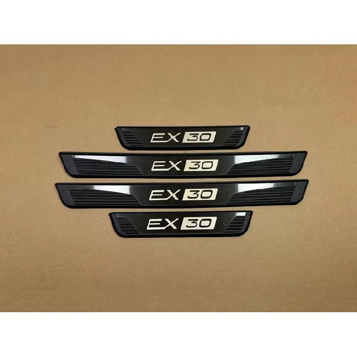 Для VOLVO EX30 EV 2024 2025 Накладки на пороги автомобиля Накладки на педали Накладки от царапин Наклейка Аксессуары для стайлинга автомобиля