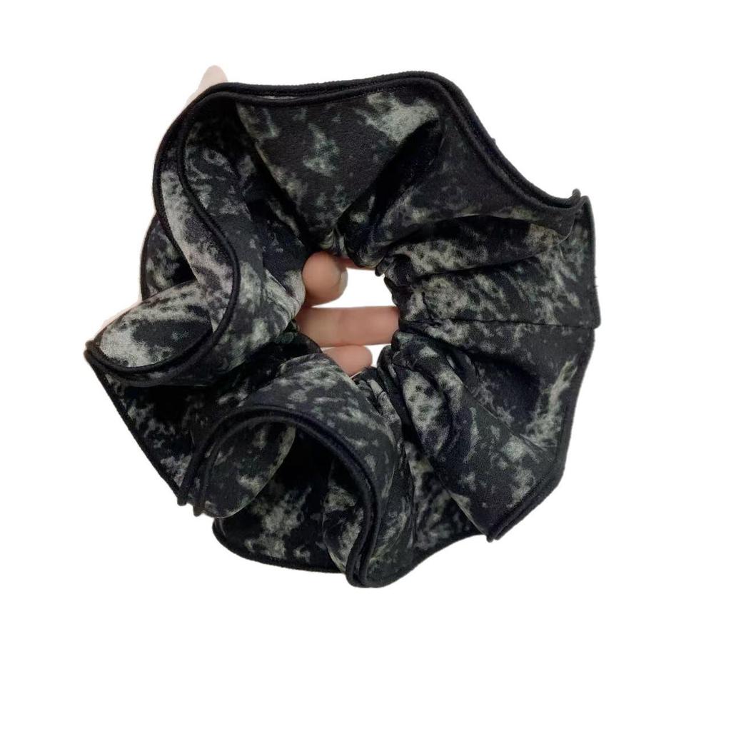 2025 High-End Retro Korean Ink Wash Scrunchie Hair Flower Accessory