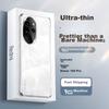 HONOR 100 Pro Phone Case, Shockproof, Anti-Fingerprint, Ultra-Thin, Lens Protection, Borderless, Fully Transparent for Naked Phone