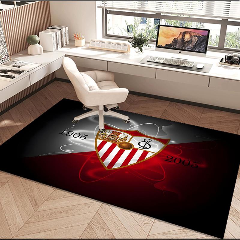 1PC rug Football Sevilla Artwork Carpet, Chair Rug,Area Rug for Office Bedroom living rooms bedroom, Doormat decor Christmas fan gifts