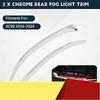 Car Chrome Rear Fog Light Tail Lamp Eyelid Cover Trim For VOLVO XC90 2016- Car Accessories-M53K