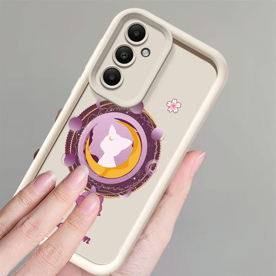 Sailor Moon Cat Manga Phone Case for Samsung Galaxy A54 A53 A06 A25 A35 A73 A72 A71 A55 A15 A52 A51 Soft Shell