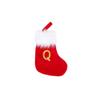 Red Christmas Stocking with 26 Letters for Holiday Tree Ornament Gift Bag