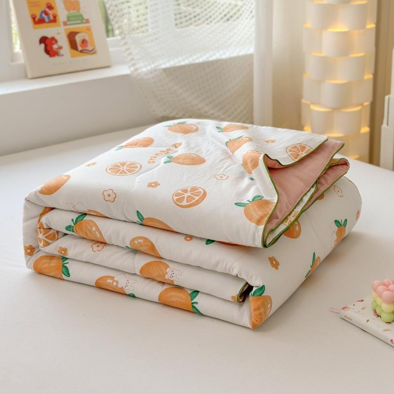 Dog Bear Tulip Rabbit Strawberry Fruit Pattern Printed Air Conditioner Quilt