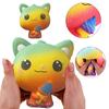 Squeeze Toy Flexible Relieve Stress Multi-Color Squishy Cat Decompression Toy Kids Toy