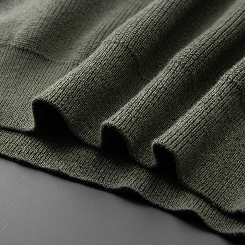 Dibinze Мужской пуловер большого размера из хлопка и кашемира с круглым вырезом