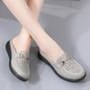 Women Soft Mules Loafers Slip On Slippers Casual Elegant Summer Breathable Leather Black Moccasin Shoes