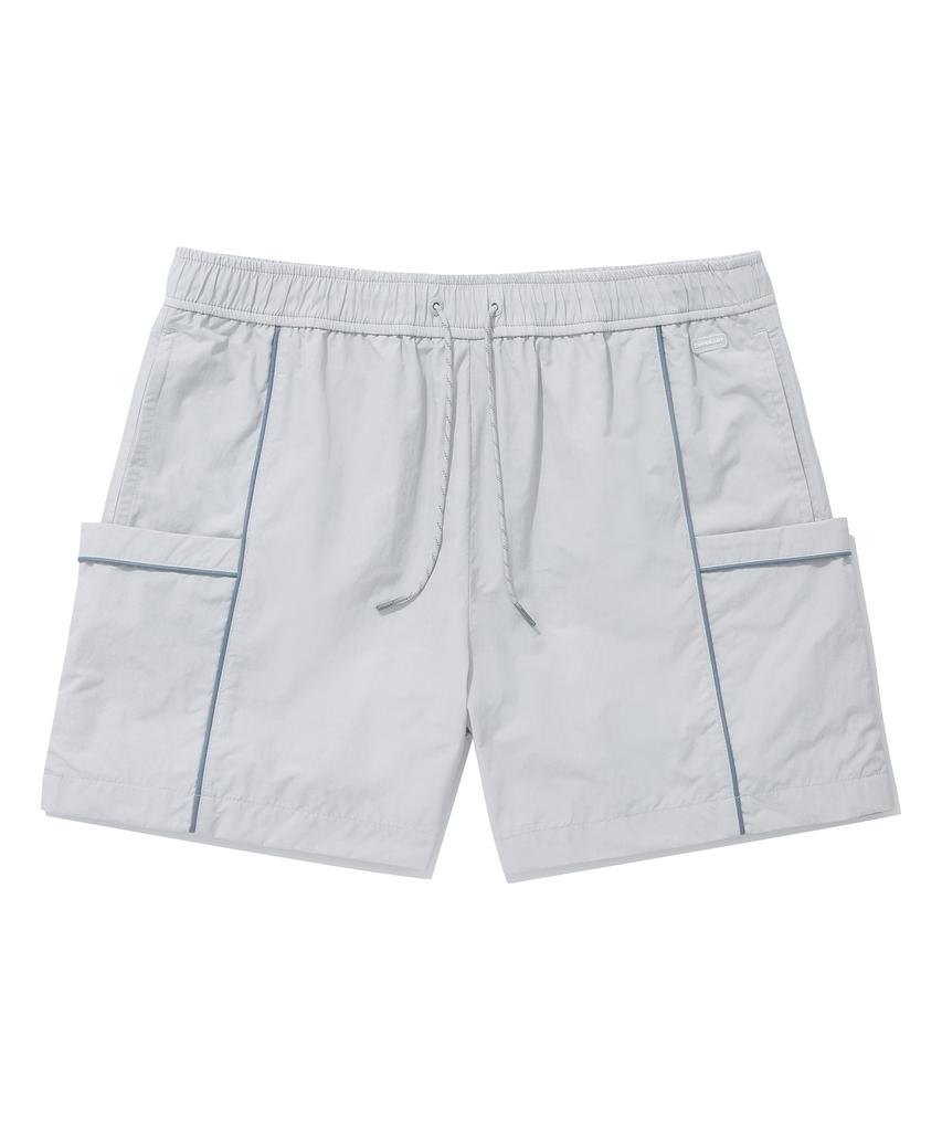 COVERNAT WOMAN Piping Pocket Setup Shorts Light Gray