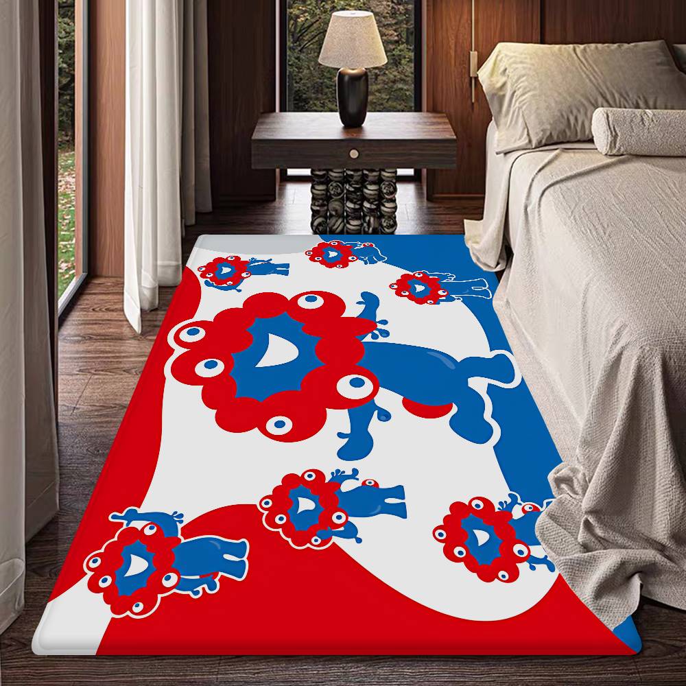 Cartoon M-Myaku-Myaku Door Mat Kids Room Bedroom Decoration Balcony Anti-Slip Doormat Living Room Doormat Area Rug