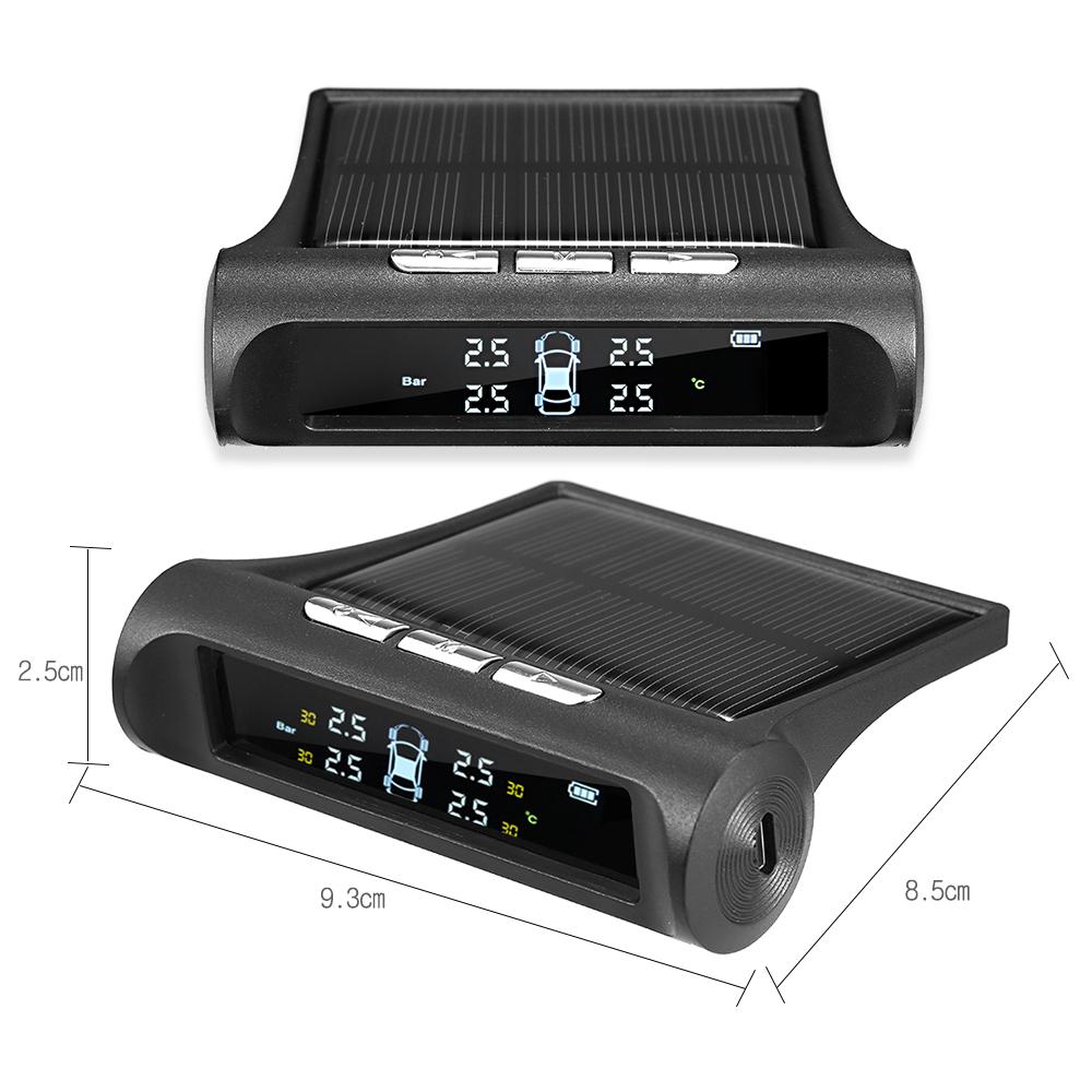 Универсальная беспроводная система контроля давления в шинах TPMS с 4 внешними разъемами