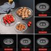 Round Fruit Plate Acrylic Cupcake Display Kitchen Supplies Dinner Plate
