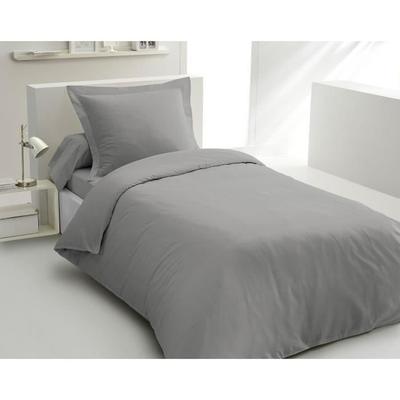LOVELY HOME ПОДОХВАННЫЙ КОМПЛЕКТ - 140x200 см - 100% ХЛОПОК - СВЕТЛО-СЕРЫЙ