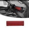 Center Console Co-pilot Storage Box Panel Cover Trim For Ford F150 21+Red Carbon