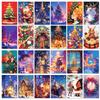 50 Christmas Tree Snowman Healing Theme Wall Cards Christmas Hats Warm Picture Decoration Bedroom Wall Greeting Cards