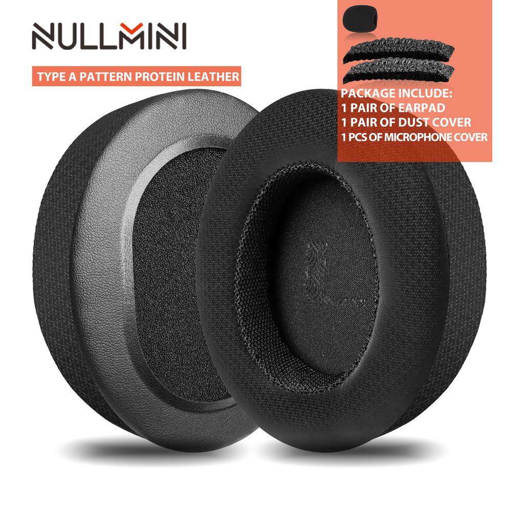 Nullmini Replacement Earpads for Audio Technica ATH-M50x M50xBT M40x M30x M20x MSR7 Headphones Cooling Gel Ear Pads Headband