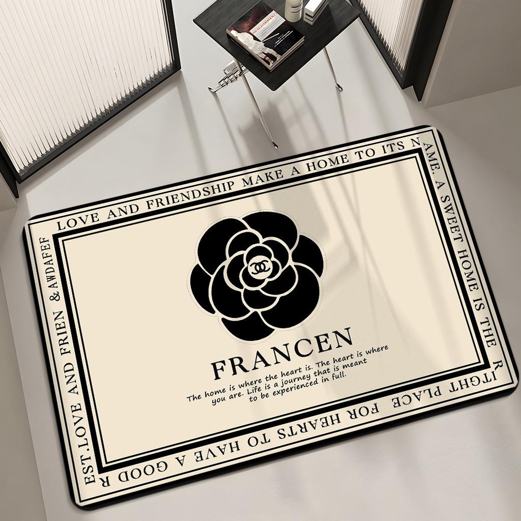 Diatom mud bathroom floor mat, toilet water absorption quick-drying, bath non-slip and anti-drop mat, toilet door floor mat