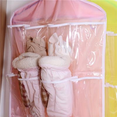 Компактный прозрачный подвесной органайзер для шкафа, сетчатая сумка-органайзер с множеством карманов для нижнего белья, носков и аксессуаров