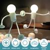 Cute Creative Sportsman Night Light Mini Portable Bulb Suction Cup Lights Bendable Desk Lamp Model Tabletop Home Decorations
