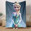 1PC Cartoon Elsa Blanket, Seasonal Universal, Home Decoration, Throw Blankets, Soft Flannel Throw Blanket, Versatile & Cozy for Bedroom, Cut