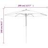VidaXL Garden Parasol with Black Wood Pole 299x240 Cm 363173