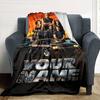 Name Custom Fast Furious Print Flannel Blanket High Quality Warm Comfortable Cover for All Seasons Perfect for Gifts Home Decor