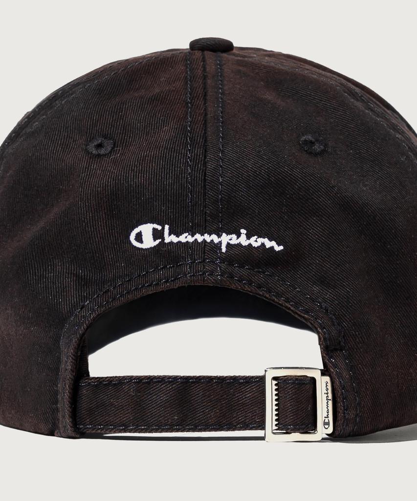 Champion Черная washed бейсболка с большим логотипом C