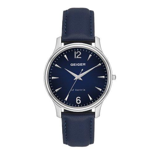 Geiger Мужские кожаные часы GEIGER GE1236WTBU_M