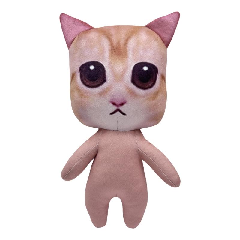 Плюшевая подушка-плед 'Милые животные' El Gato Животные Плюшевые Мягкие Набитые Кошачьи для Объятий Игр Используется для Домашнего Декора