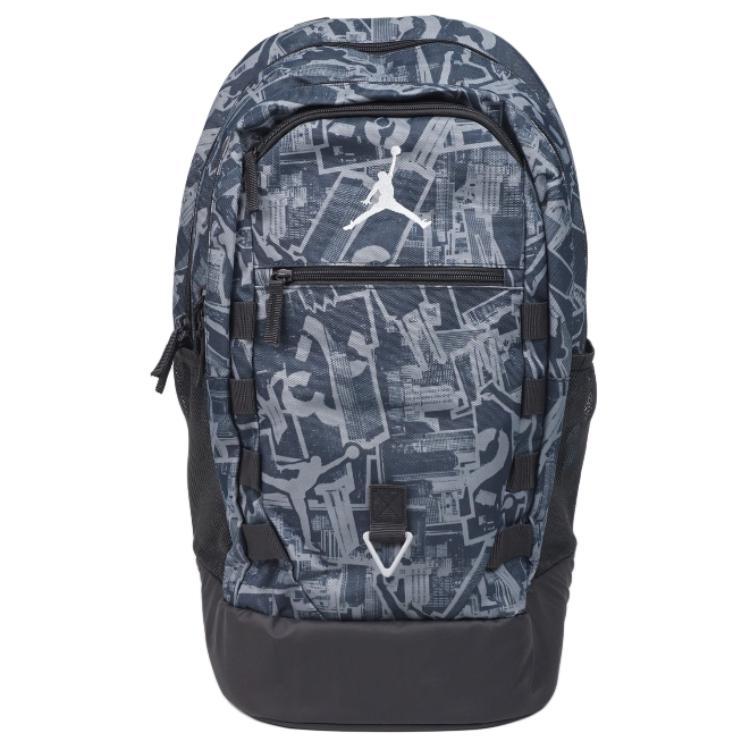 New Jordan Polyester Backpack Regular Unisex Charcoal Black JD2423003AD-001