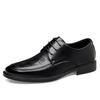 Модные Новые Классические Балетки Обувь Роскошного Бренда Мужская Элегантная Черная Обувь для Платья Натуральная Кожа На Шнуровке Оксфорды Деловая Социальная Обувь