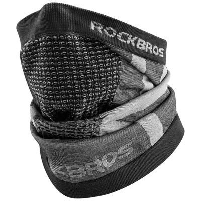 Rockbros Шарф-бафф на осень, ветрозащитная и морозостойкая маска для шеи и лица с отверстиями, дышащая, удобная, защита от солнца, УФ, зимы