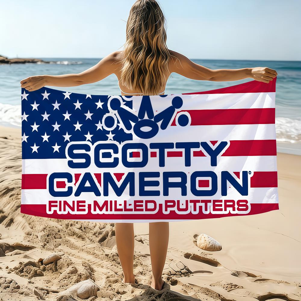 Модное полотенце с принтом S-Scotty C-Cameron, пляжное полотенце, большого размера, быстросохнущее, впитывающее, мягкое, для плавания, пляжное полотенце для мужчин и женщин