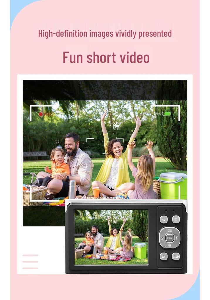 50MP HD Retro Mirrorless Camera with 4K Video for Vlogging & Selfies